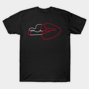 Lips Neon Sign T-Shirt